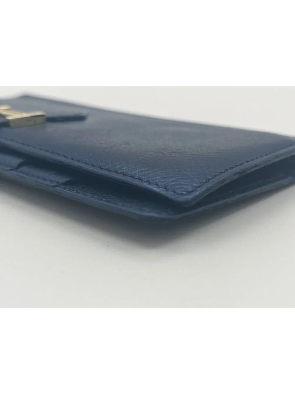 Hermes Bearn Wallet Black Epsom Leather Gold H Clasp Made in France